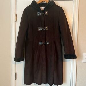 EUC Calvin Klein Suede Peacoat - Size M